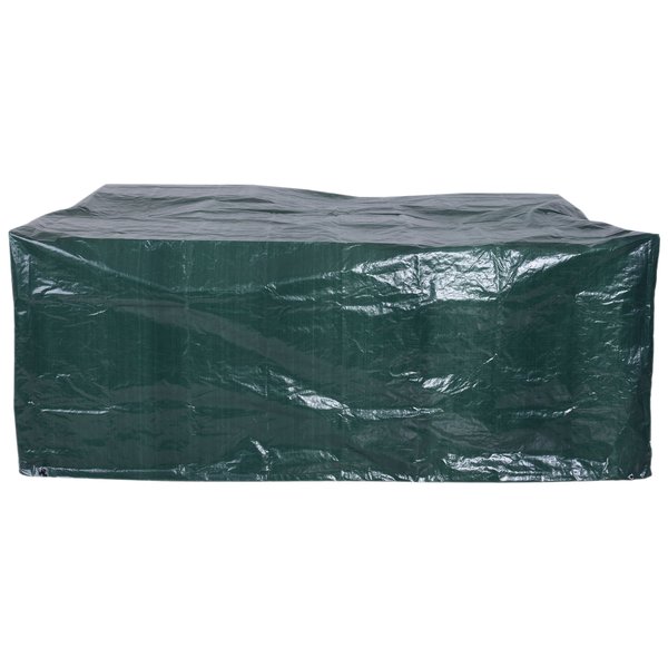 235Lx190Wx90H Cm. Furniture PE Cover - Dark Green