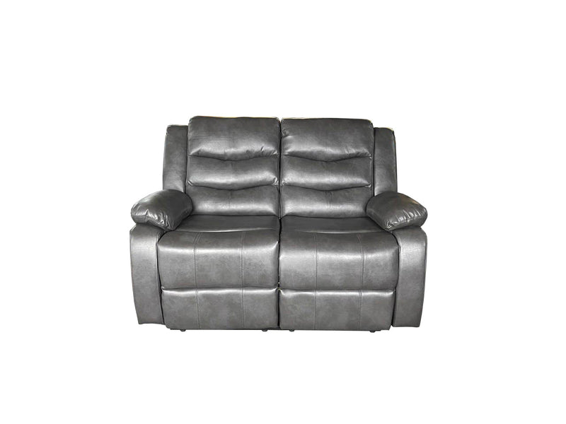 ROMA 3+2 RECLINER HIGH QUALITY AIR LEATHER - GREY