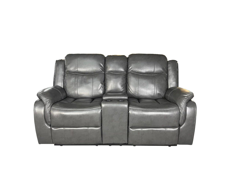 VENICE  Air leather 3+2 Sofa set - Grey