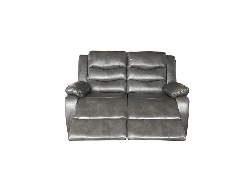 ROMA 3+2 RECLINER HIGH QUALITY AIR LEATHER - GREY