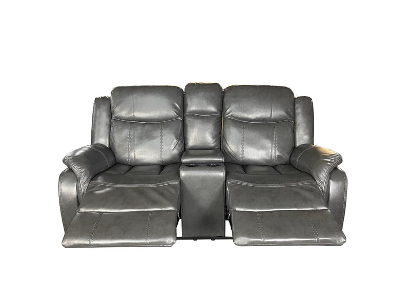 VENICE  Air leather 3+2 Sofa set - Grey