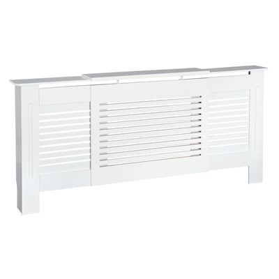 Extendable MDF Radiator Cover - White