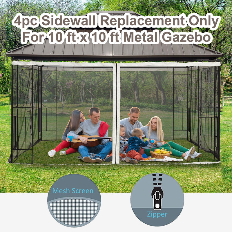 Outsunny Universal Replacement Mesh Sidewall Netting for 10&