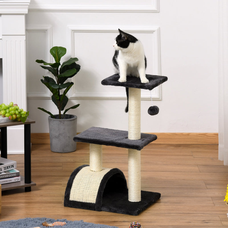 Cat tree Tower 72cm Climbing Activity Centre Kitten-Grey