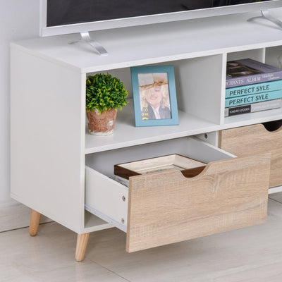 TV Stand Cabinet For TVs Up To 42, Beige