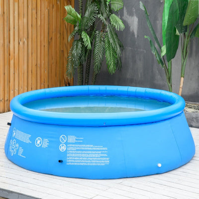 Inflatable Swimming Pool Family-Sized , Blue