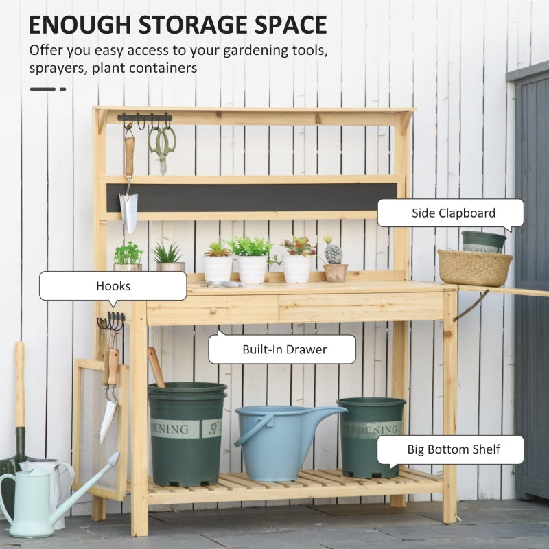 Potting Bench Table, Garden Work Workstation