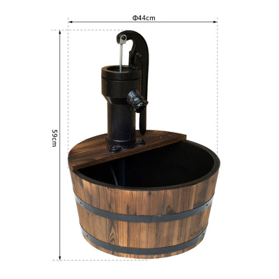 Wooden Barrel Water