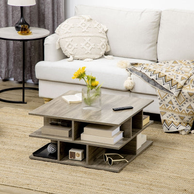 Square Coffee Tables For Living Room, Grey