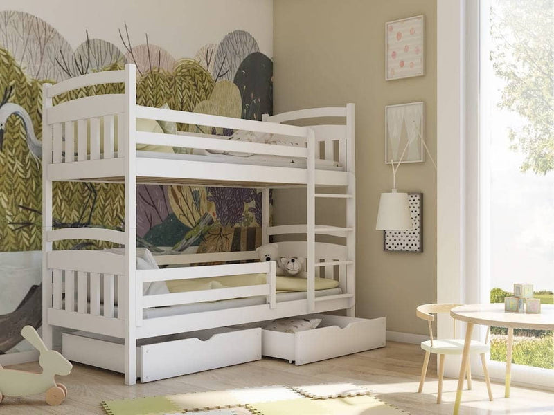 Wooden Bunk Bed Gabi with Storage