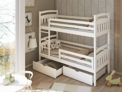 Wooden Bunk Bed Gabi with Storage