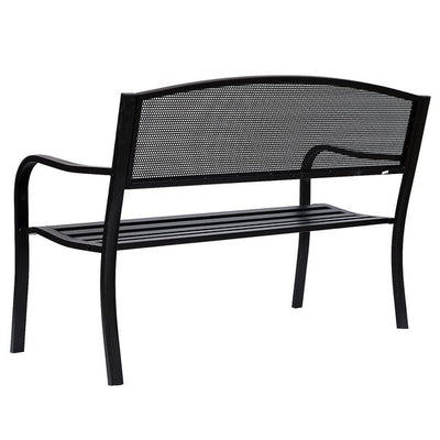 120 Cm. 2 Persons Garden Bench - Black