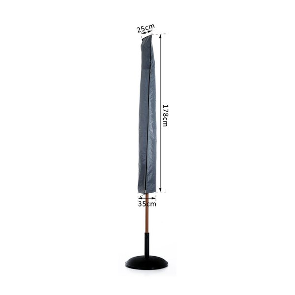 Garden Offset Umbrella Parasol - Grey