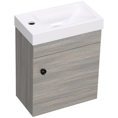 Bathroom Vanity Unit With Basin, Grey