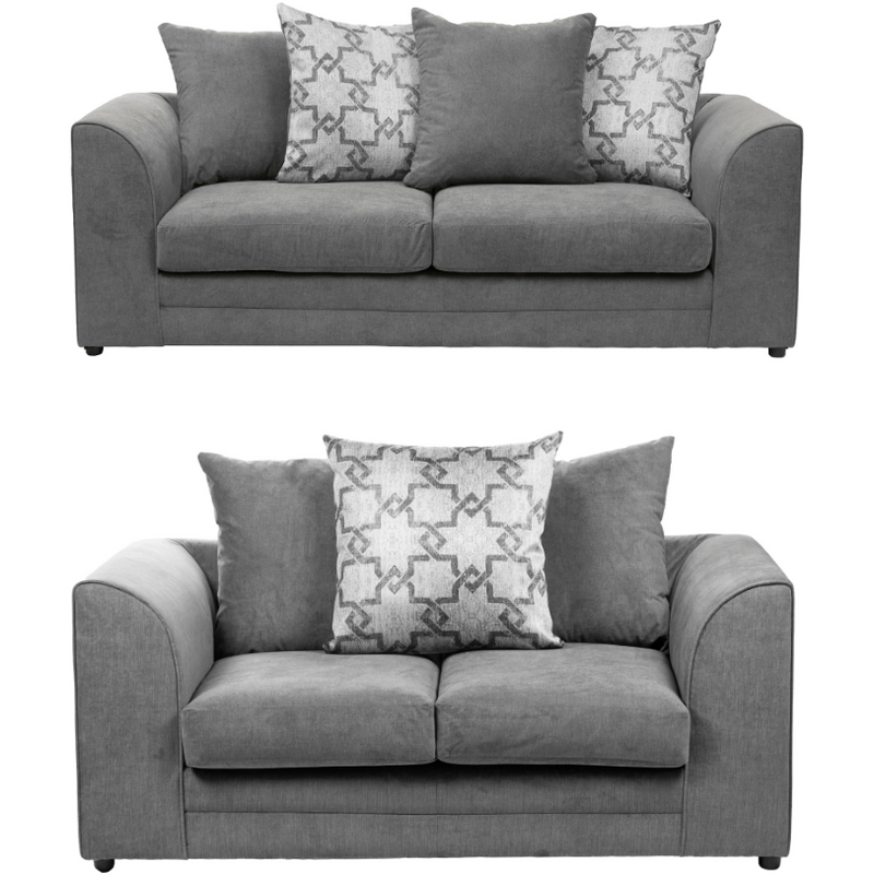 Grace Soft Textured 2 & 3 Seater Sofa Set