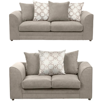 Grace Soft Textured 2 & 3 Seater Sofa Set