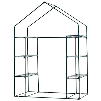 Greenhouse W/ Shelves, 143x73x195 Cm - Dark