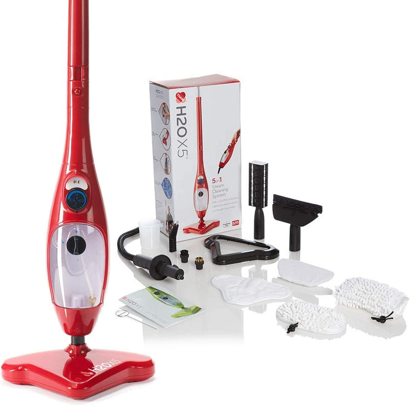 H2O X5 Steam Mop and Handheld Steam Cleaner for Floors, Carpets, Windows, Upholstery, Kitchens & Bathrooms