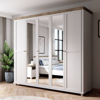 Evora 21 - 5 Door Wardrobe 246cm