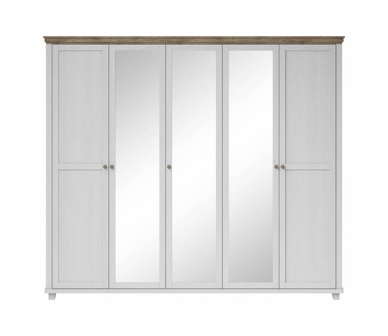 Evora 21 - 5 Door Wardrobe 246cm