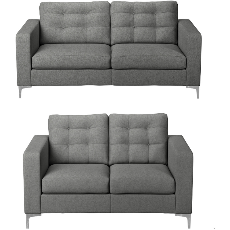 Hackney Fabric 2 & 3 Seater Sofa Set