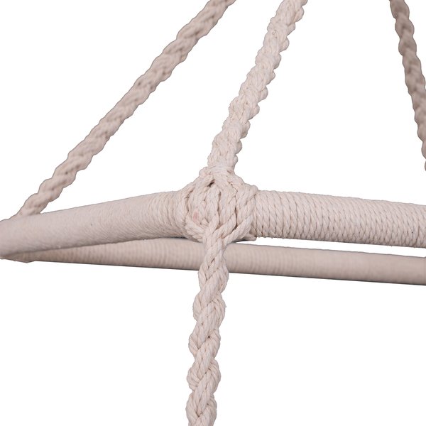 80x150H Cm. Hammock Chair, Cotton Rope - Beige