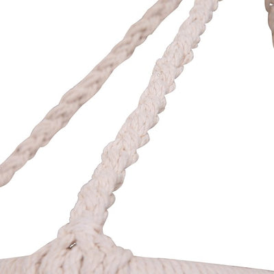 80x150H Cm. Hammock Chair, Cotton Rope - Beige