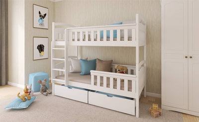 Wooden Bunk Bed Harry with Storage