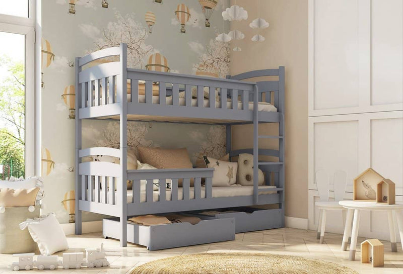 Wooden Bunk Bed Harry with Storage