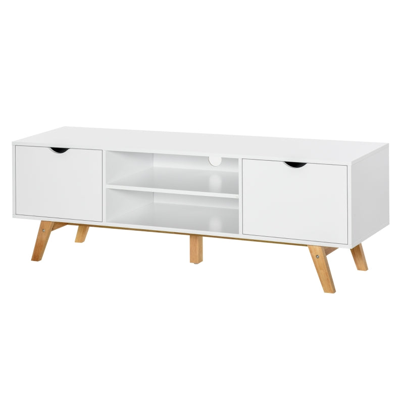 Scandinavian-Style TV Stand - White