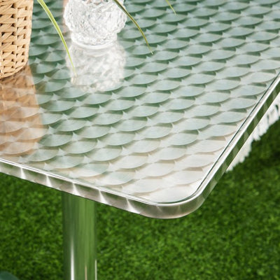 Height Adjustable Square Bar Table 60x60 Cm