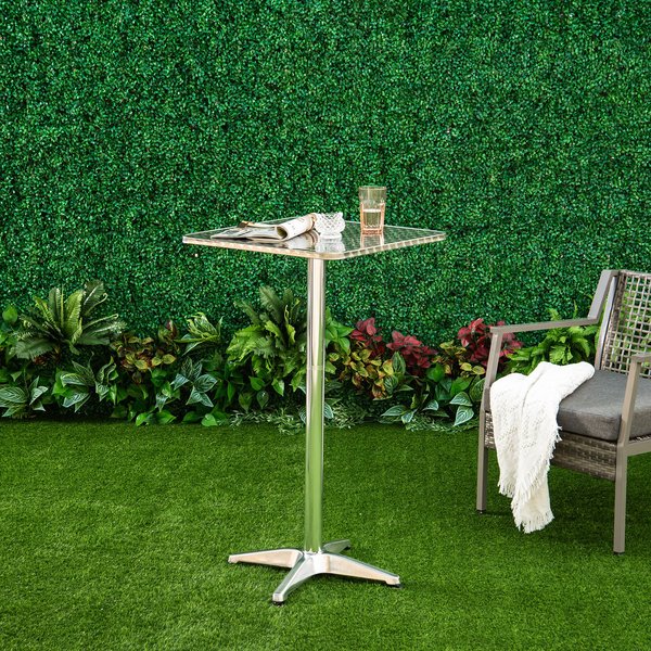 Height Adjustable Square Bar Table 60x60 Cm