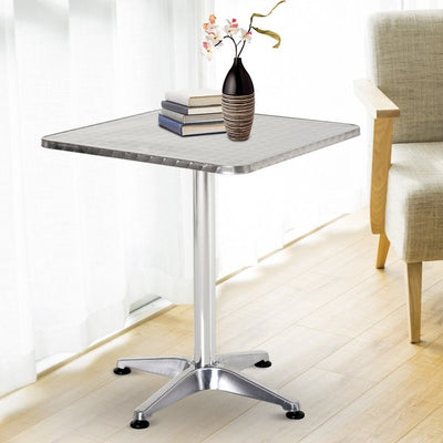 Height Adjustable Square Bar Table 60x60 Cm