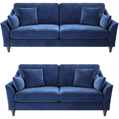 Hepburn Soft Linen Textured 2 & 3 Seater Sofa Set