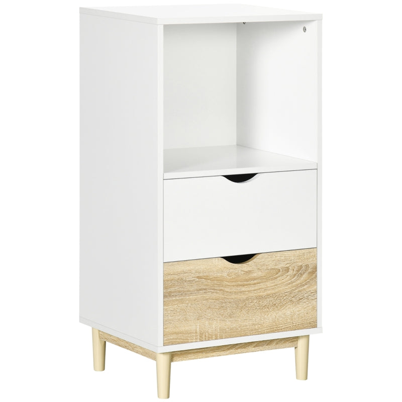 Modern Storage Cabinet Cupboard , White Natural