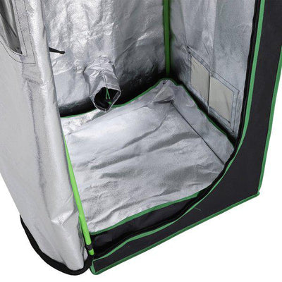 Hydroponic Plant Grow Tent W/ Window Tool Bag, 60L X 60W 140Hcm - Black/Green