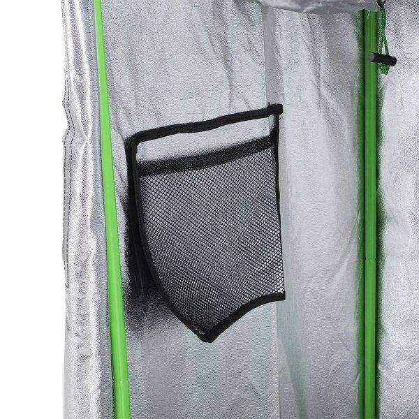 Hydroponic Plant Grow Tent W/ Window Tool Bag, 60L X 60W 140Hcm - Black/Green