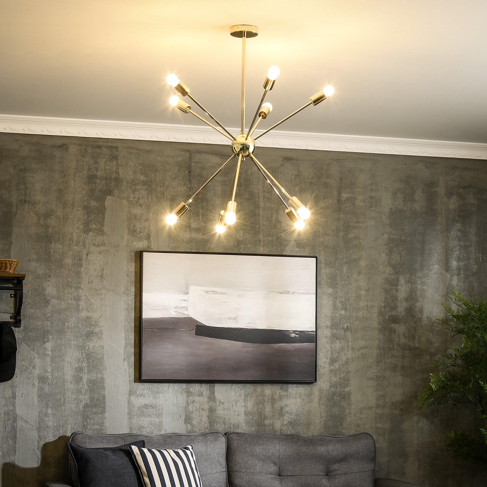 Sputnik 10 light deals chandelier