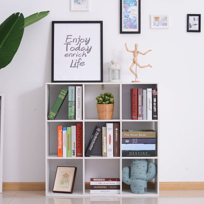 Wooden 9 Cube Storage Cabinet Unit 3 Tier