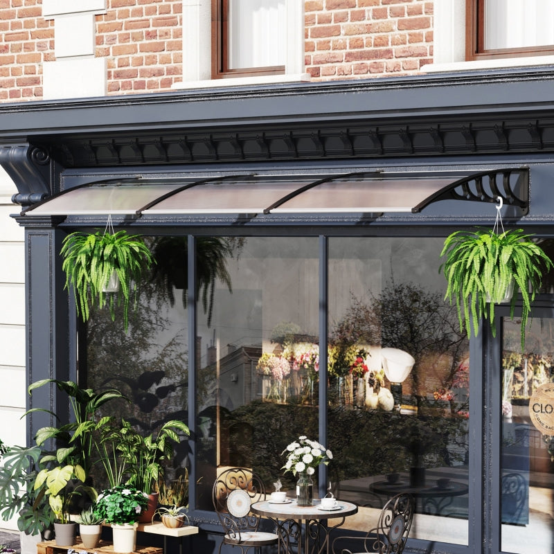 Front Door Canopy Outdoor Awning - Clear