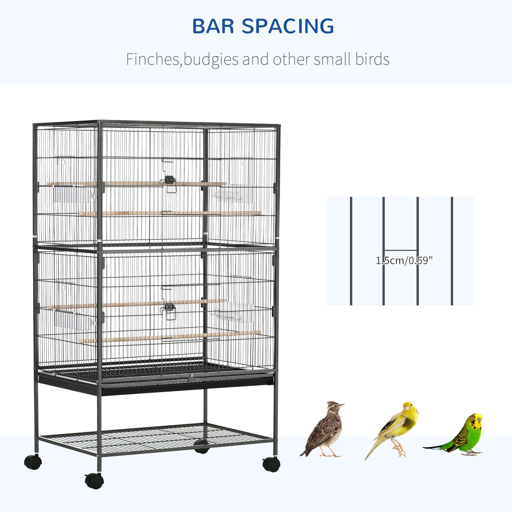 Large bird cage for small best sale birds