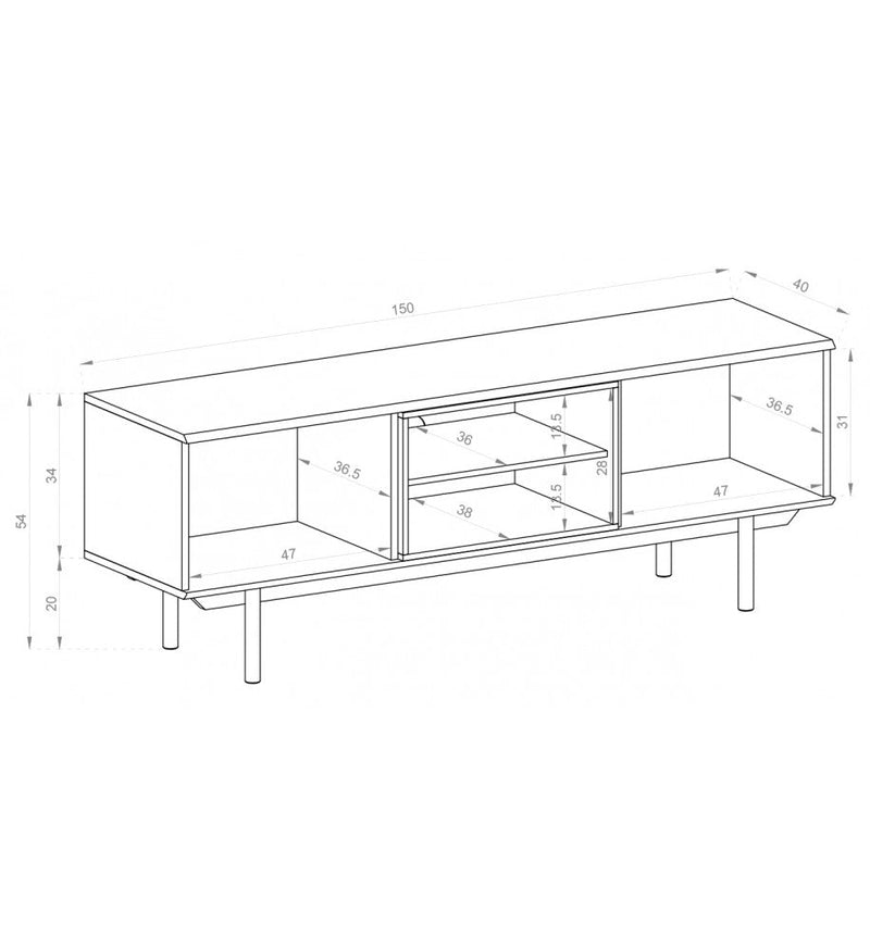 Inox TV Cabinet