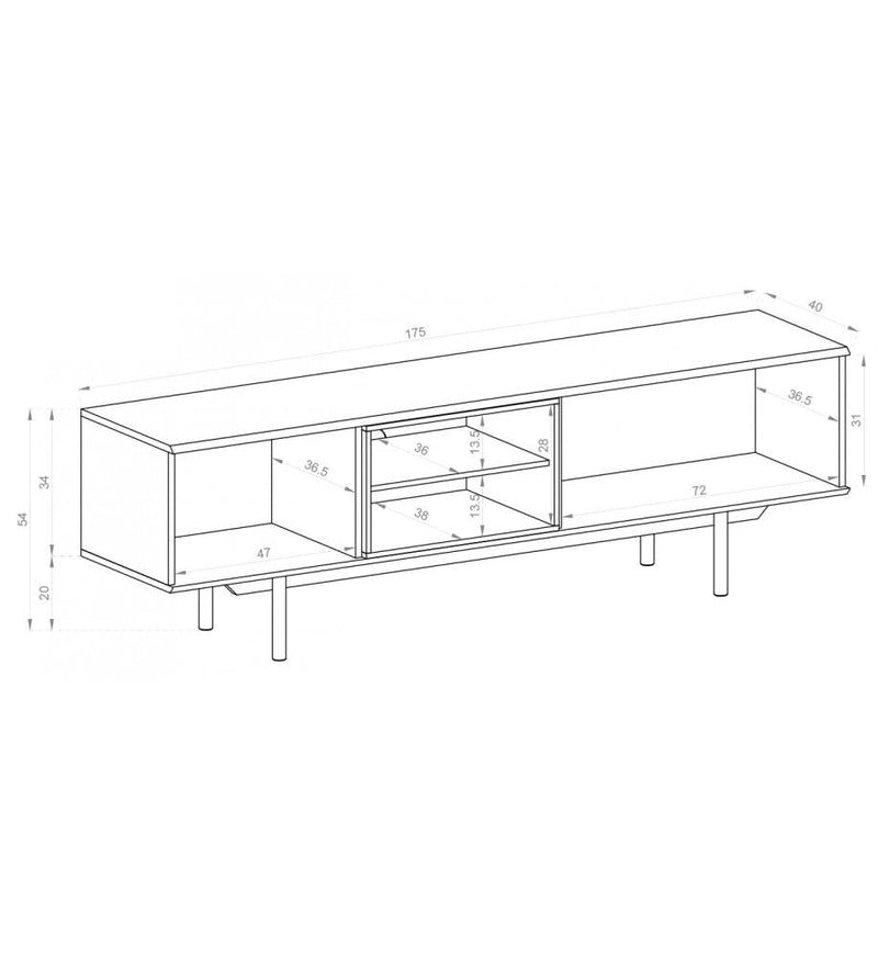 Lerancii Large TV Cabinet