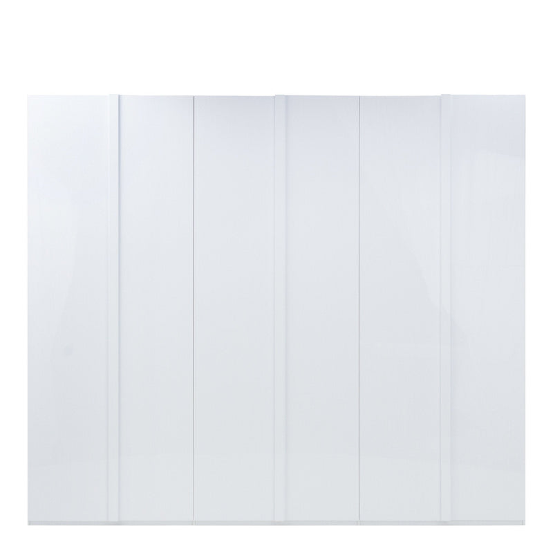 Italia 29 6 Door Wardrobe in White