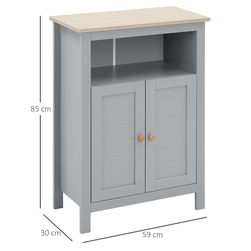 Bathroom Floor Cabinet, Living Grey