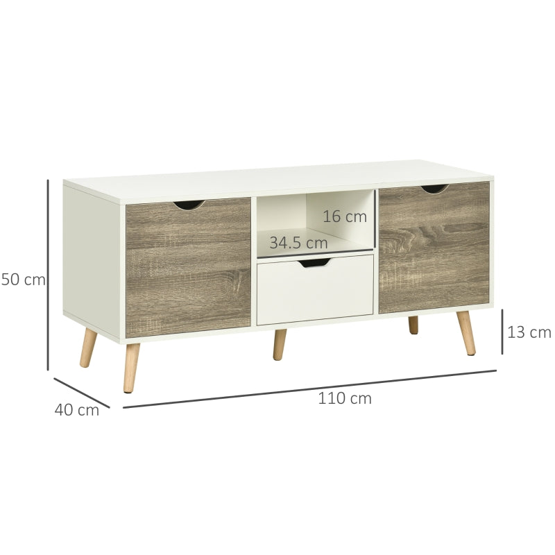 TV Unit Cabinet For TVs Up To 50 Inches, Grey