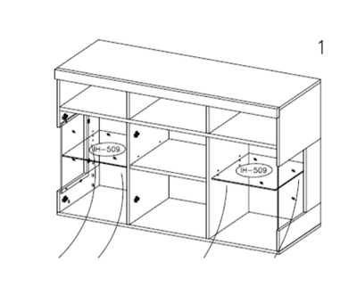 Elphin Display Sideboard Cabinet