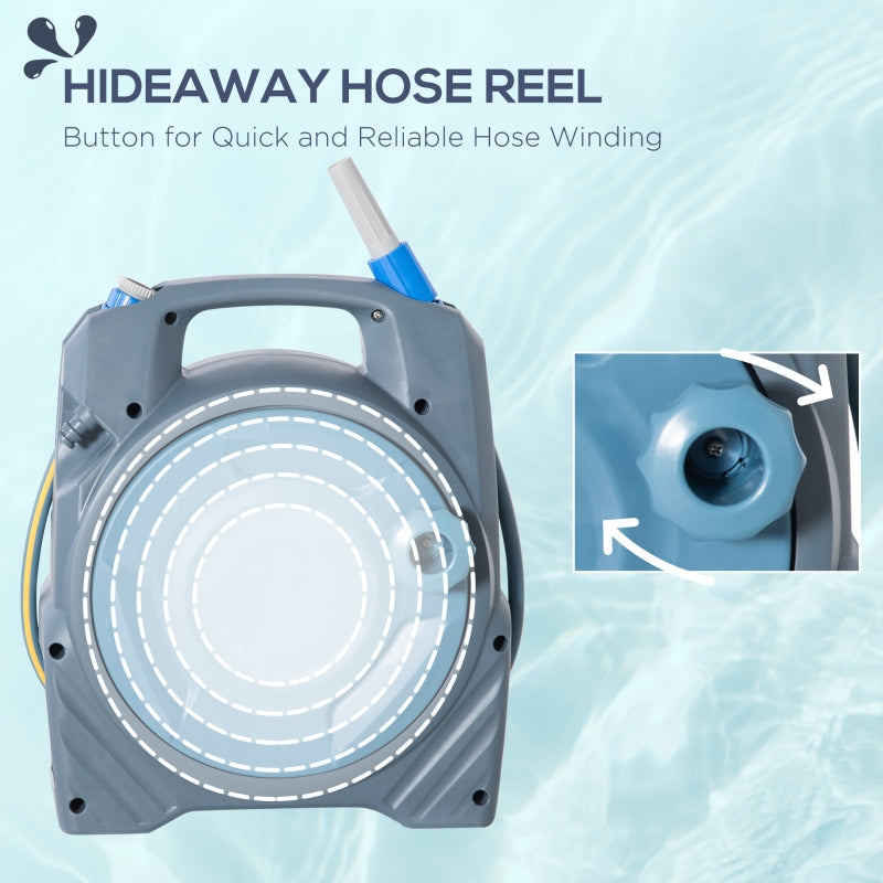 Retractable Garden Hose Reel , Compact Lightweight