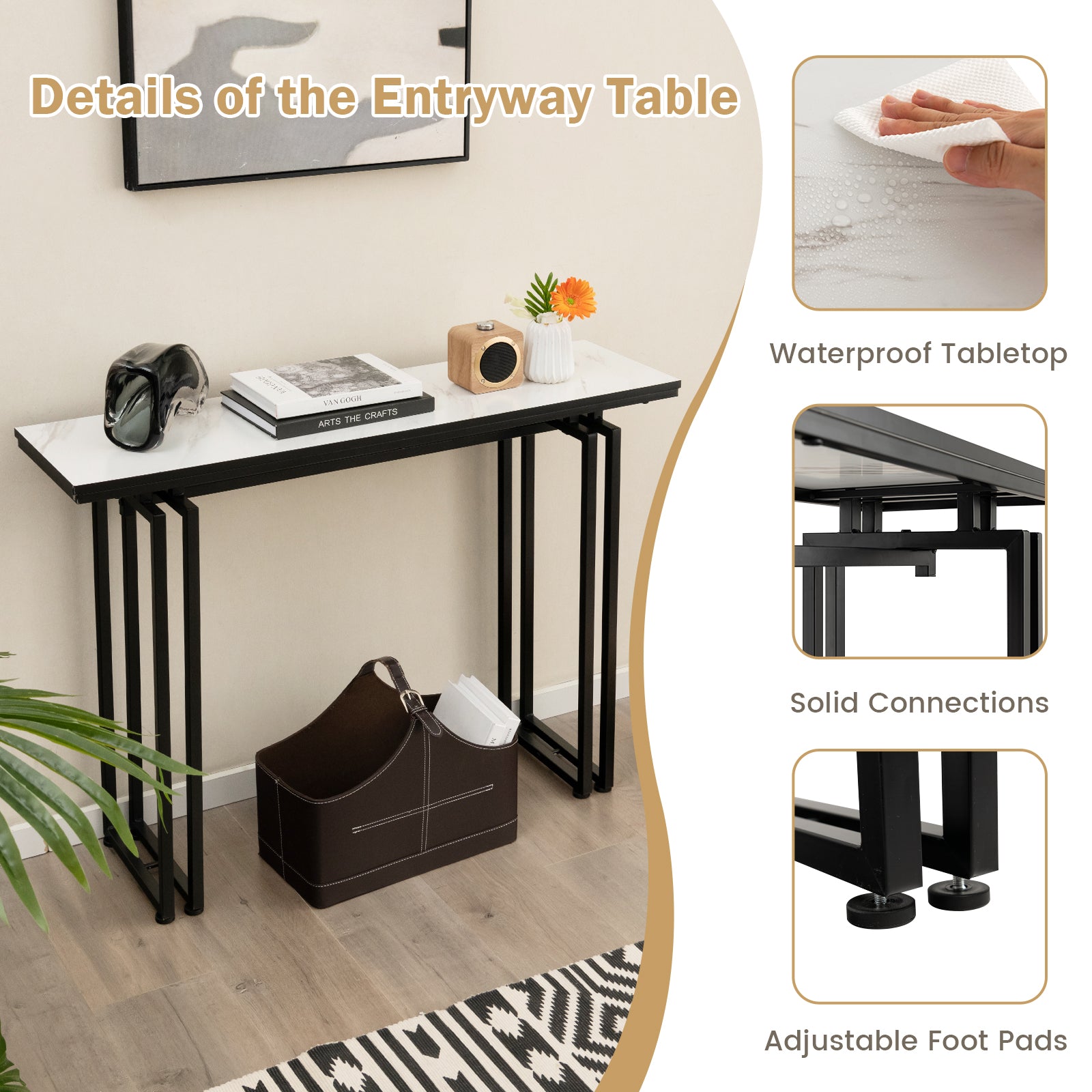 3 foot entry deals table