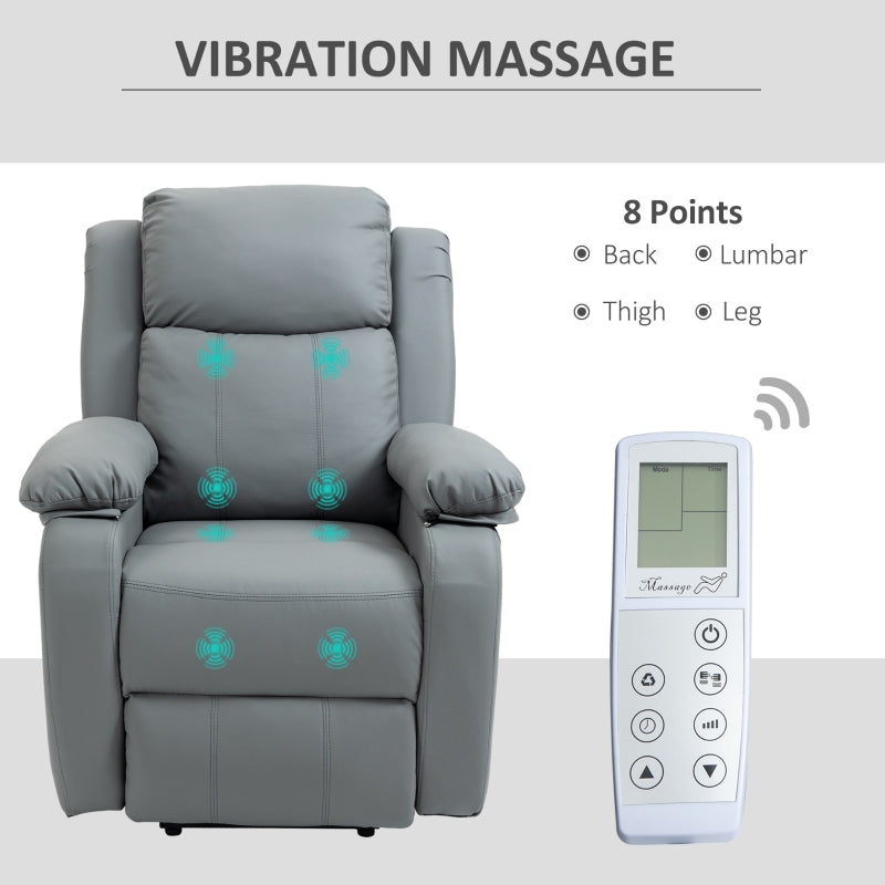 Electric Power Lift Recliner Chair Vibration Massage Reclining